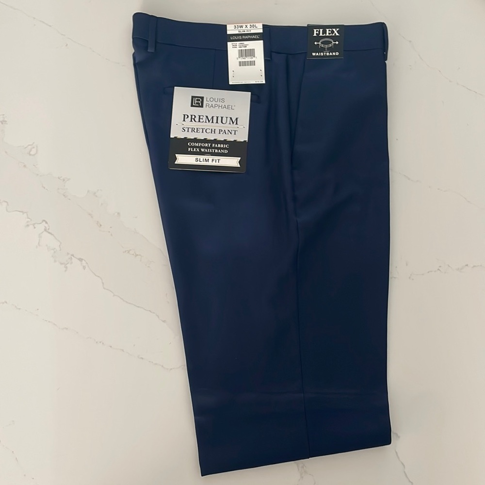 Louis Raphael Slim Fit Dress Pants 33 x 30